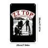 ZZ Top - Panneaux en &eacute;tain m&eacute;tallique(20*30cm/30*40cm) - Musique