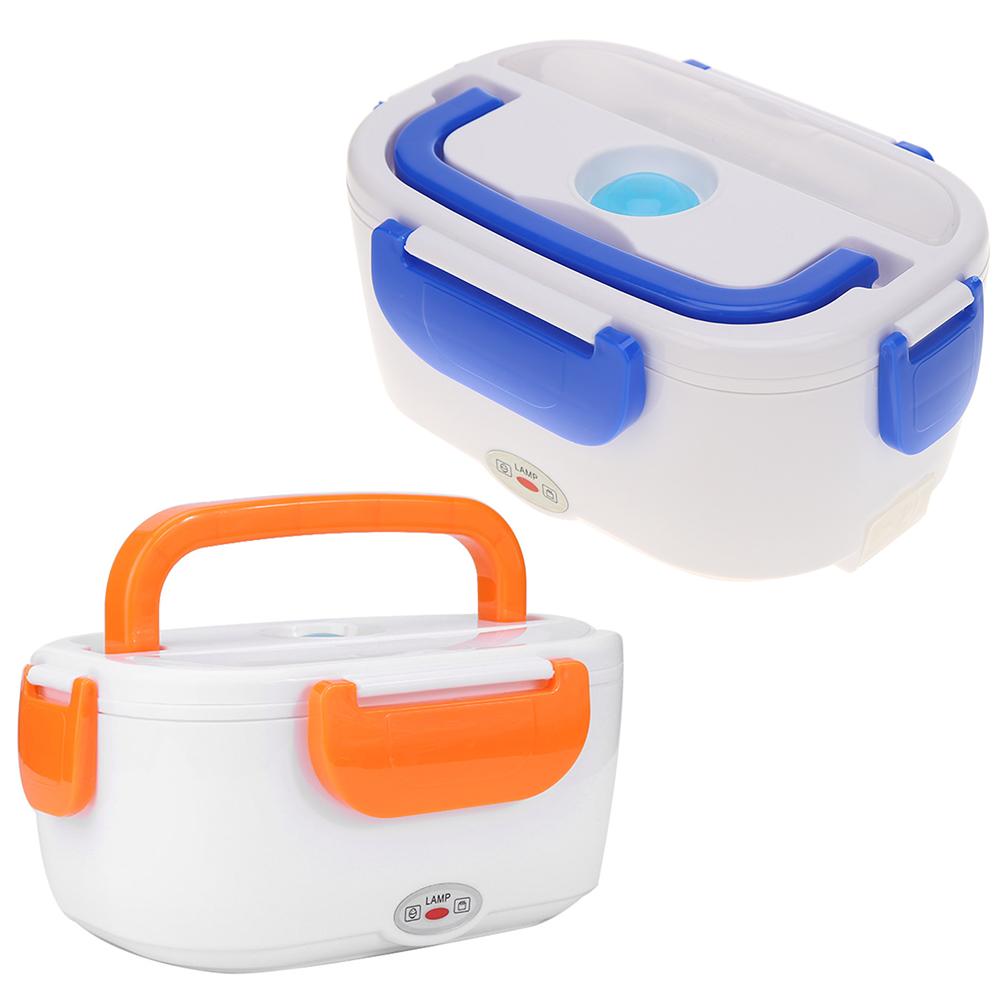 

Portable Electric Heating Lunch Box Food Heater Rice Container for Home, Orange, 501 Original