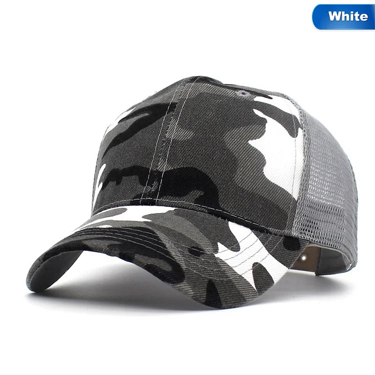 Ponytail Baseball Cap Women Messy Bun Baseball Hat Snapback Camouflage Mesh Cap Spring And Summer Camo Outdoor Hat