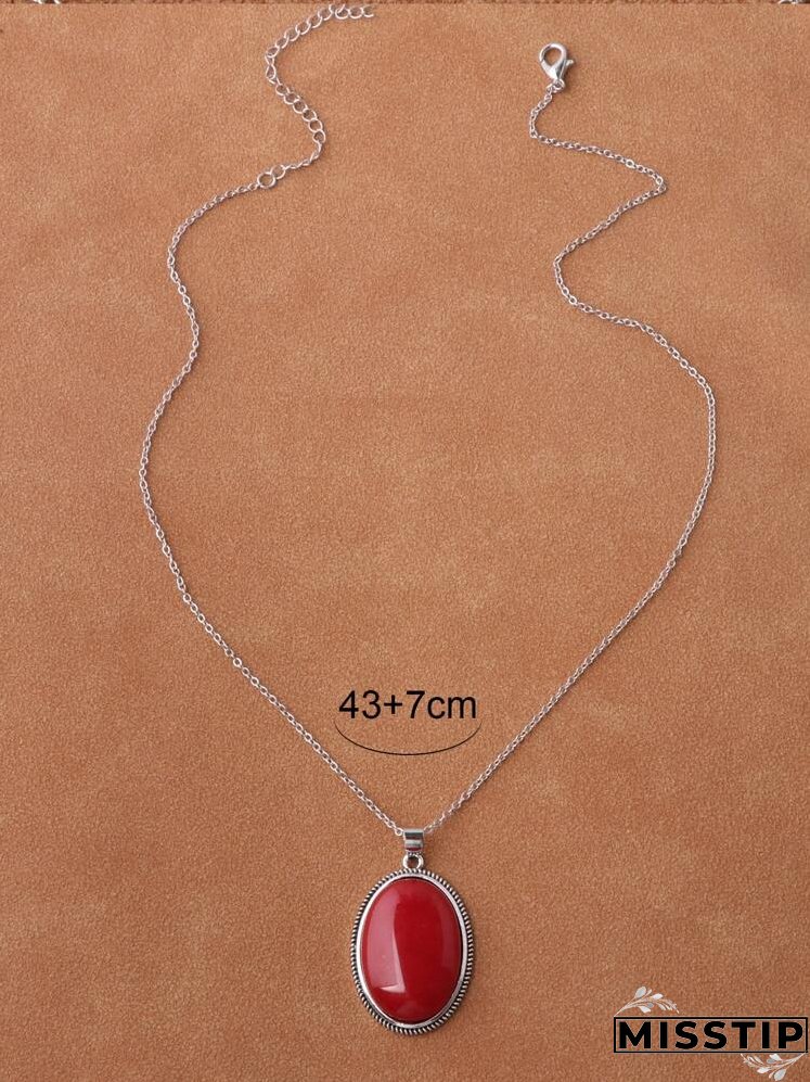 Oval Charm Necklace
