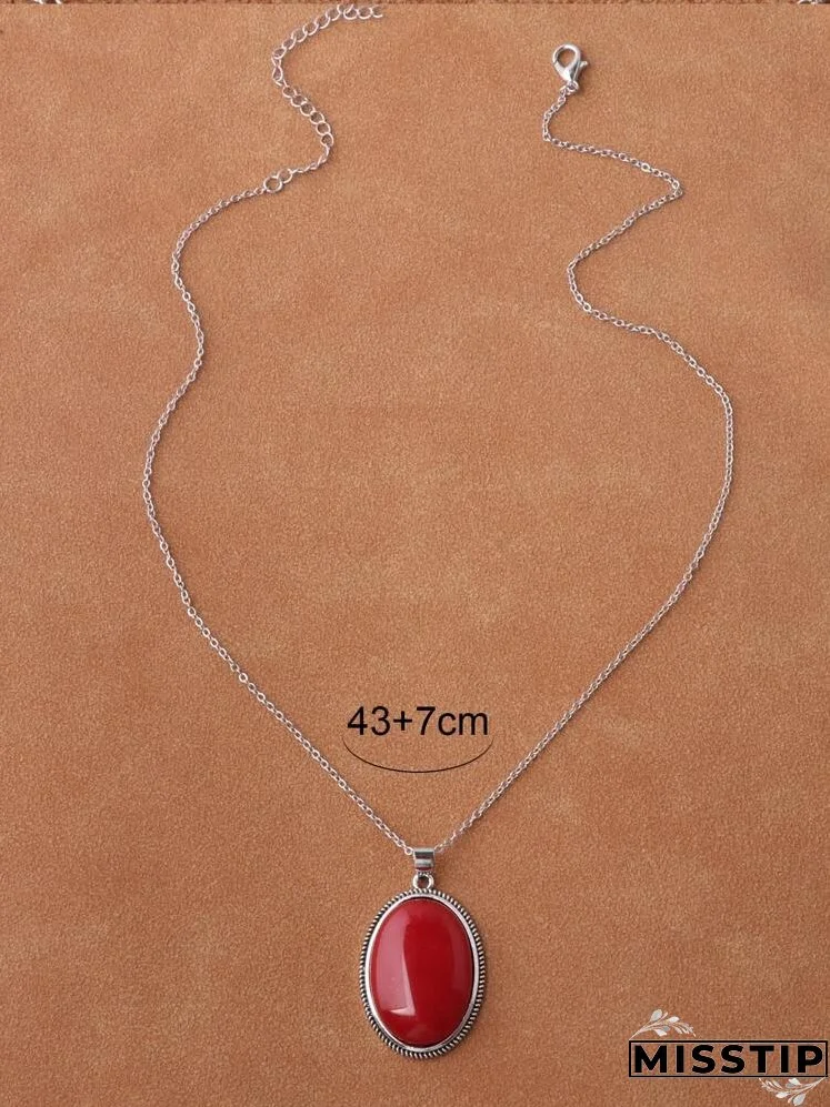 Oval Charm Necklace