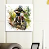 Motorcycle Boy Round Diamond Diamond Painting 30*30cm