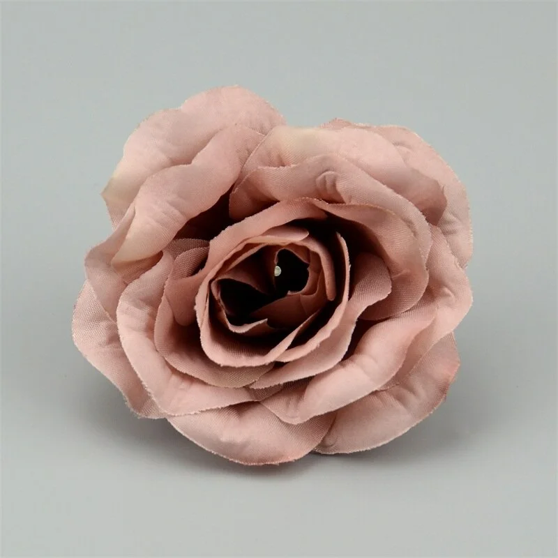 3/10pcs Large Artificial Silk Rose Flower Heads 9cm For Wedding Party Decoration DIY Scrapbook Flower Wall Craft Fake Flowers