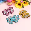 3pcs DIY Full Drill Diamond Painting Hairpin Butterfly Flower Girl Headwear Kit