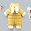 Autumn Winter Overall Infant Baby Down Cotton Thickened Romper
