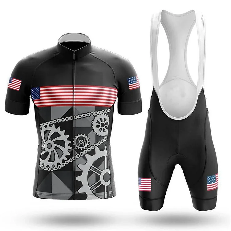 USA Men's Short Sleeve Cycling Kit