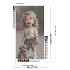 uk.everydayedeals (Limited Stock)Diamond Painting - Full Round - Little Girl and Dog(40*70cm)
