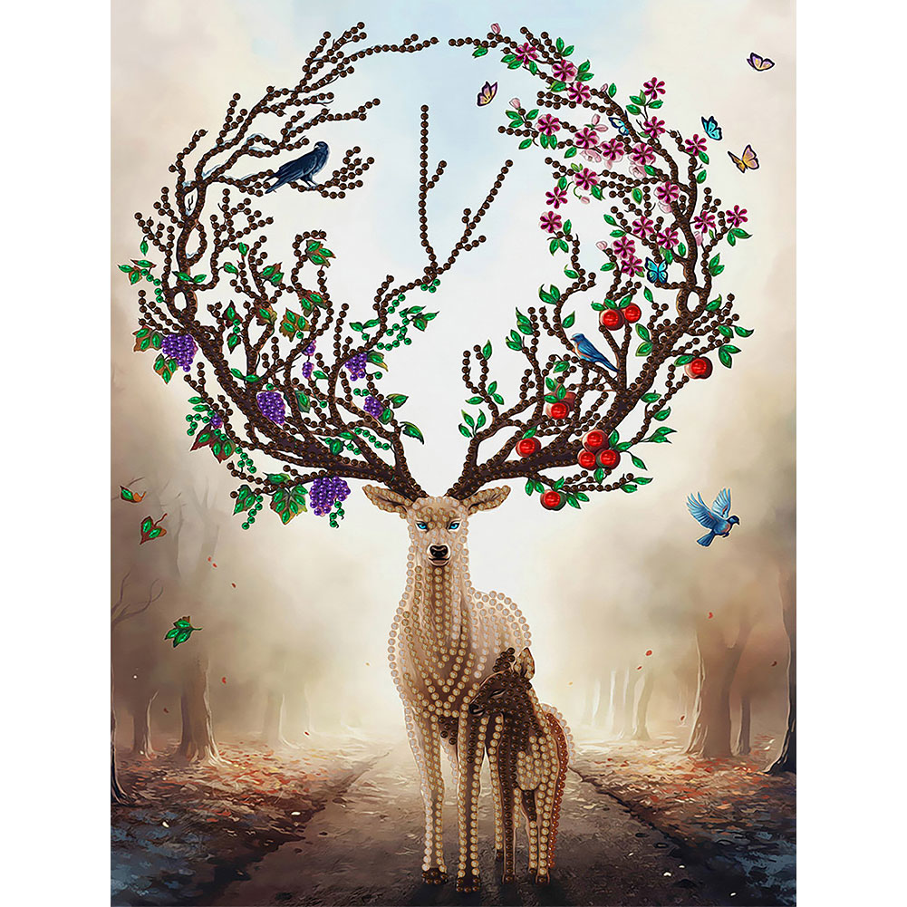 

Deer - Special Shaped Diamond Painting - 30*40CM, 501 Original