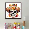 Skull-11CT Stamped Cross Stitch 40*40cm/15.75*15.75in tapestrymarket