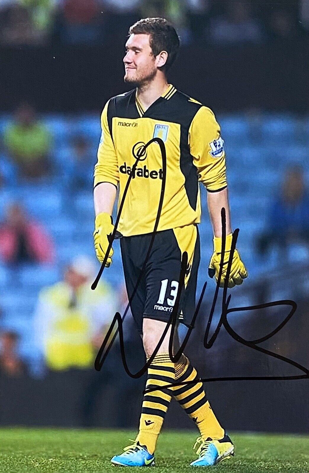 Jed Steer Hand Signed 6X4 Photo Poster painting - Aston Villa