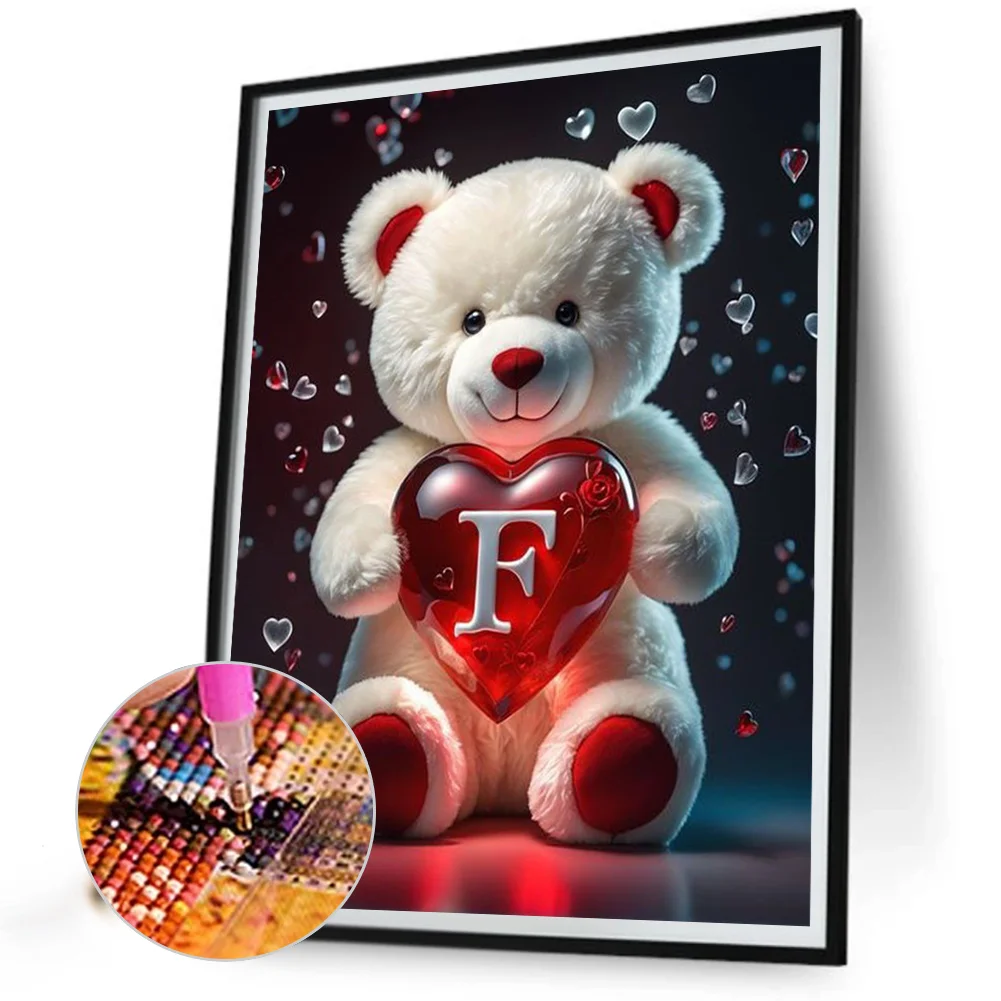 Diamond Painting - Full Square Drill - Bear Love F(Canvas|35*45cm)