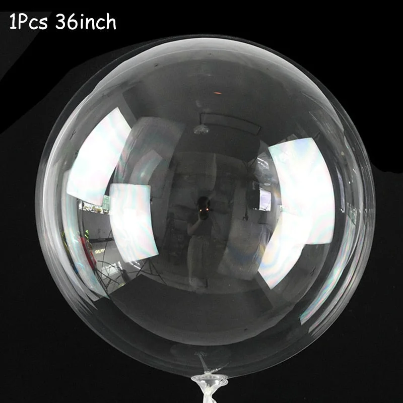 1Set Led Balloon With Column Stand Luminous Transparent Bobo Balloons Stand LED String Lights Wedding Birthday Party Decoration