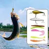 115pcs Fishing Lure Kit Soft and Hard Bait Jig Hooks Sinker Weights Gift for Men