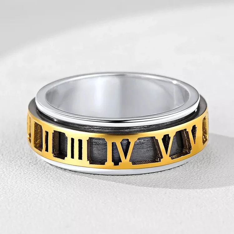 Sterling Silver Rotatable Spinner Ring