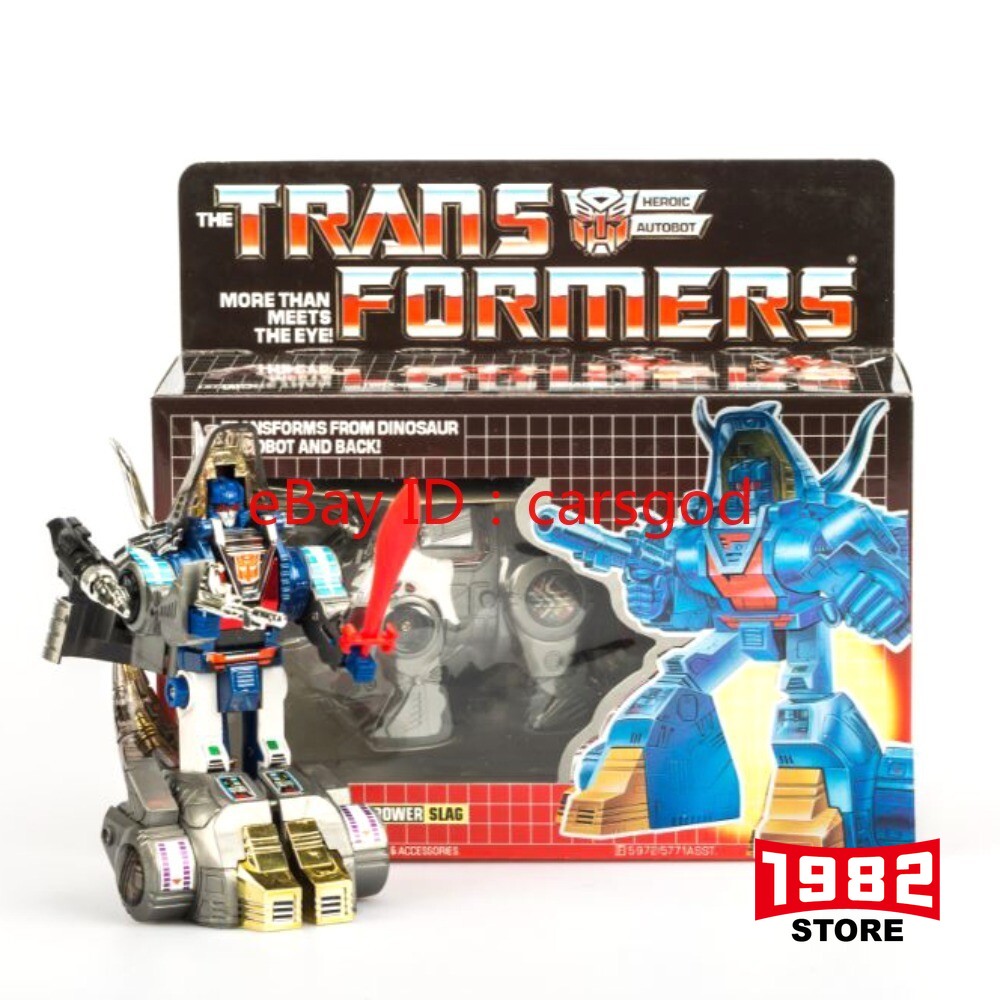 Transformers  DINOBOT FLAMETHROWER G1 Blue Slag KO facsimile action figures MISB