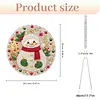 Snow DIY Diamond Painting Pendant 24cm Double-Sided Crystal Resin