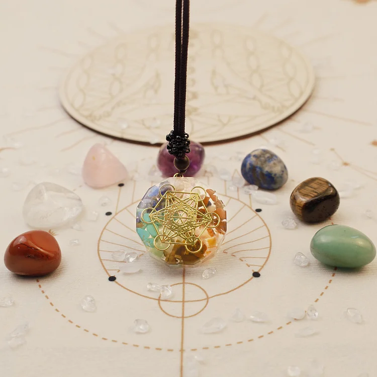 Olivenorma Chakra Healing Orgone Necklace