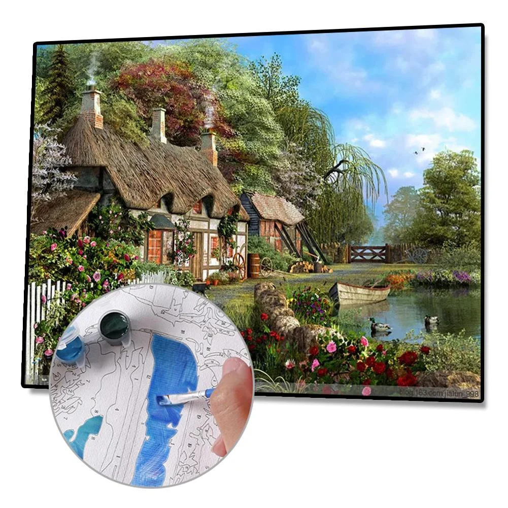 Paint-By-Number Country Villa (40*50cm)