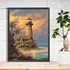 Diamond Painting-DIY Full Round Drill Lighthouse Windmill