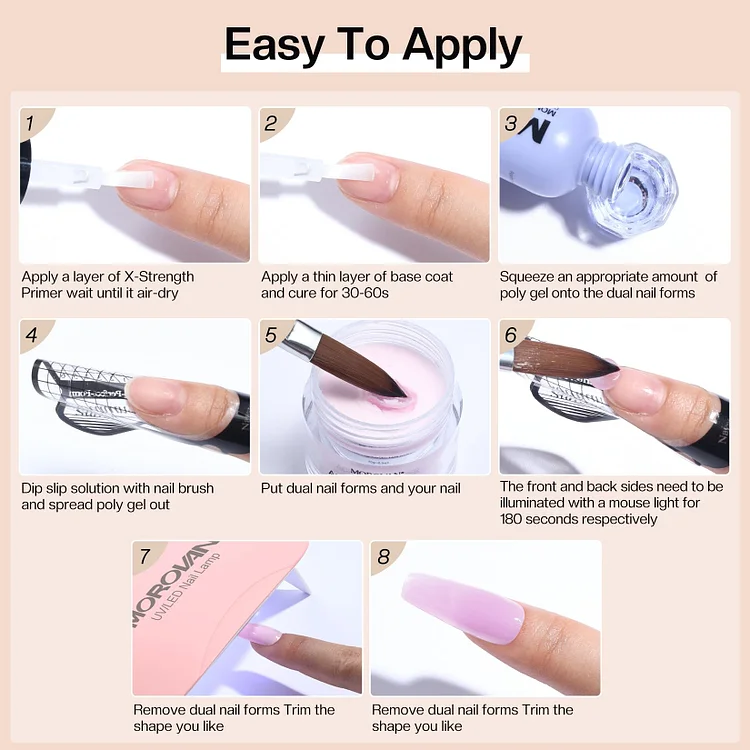 Acrylic Nail Kit with Primer, Nail Kit for Beginners with