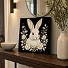 DIY Pearl Painting Rabbit for Home Wall Decor with Frame(30x30cm)