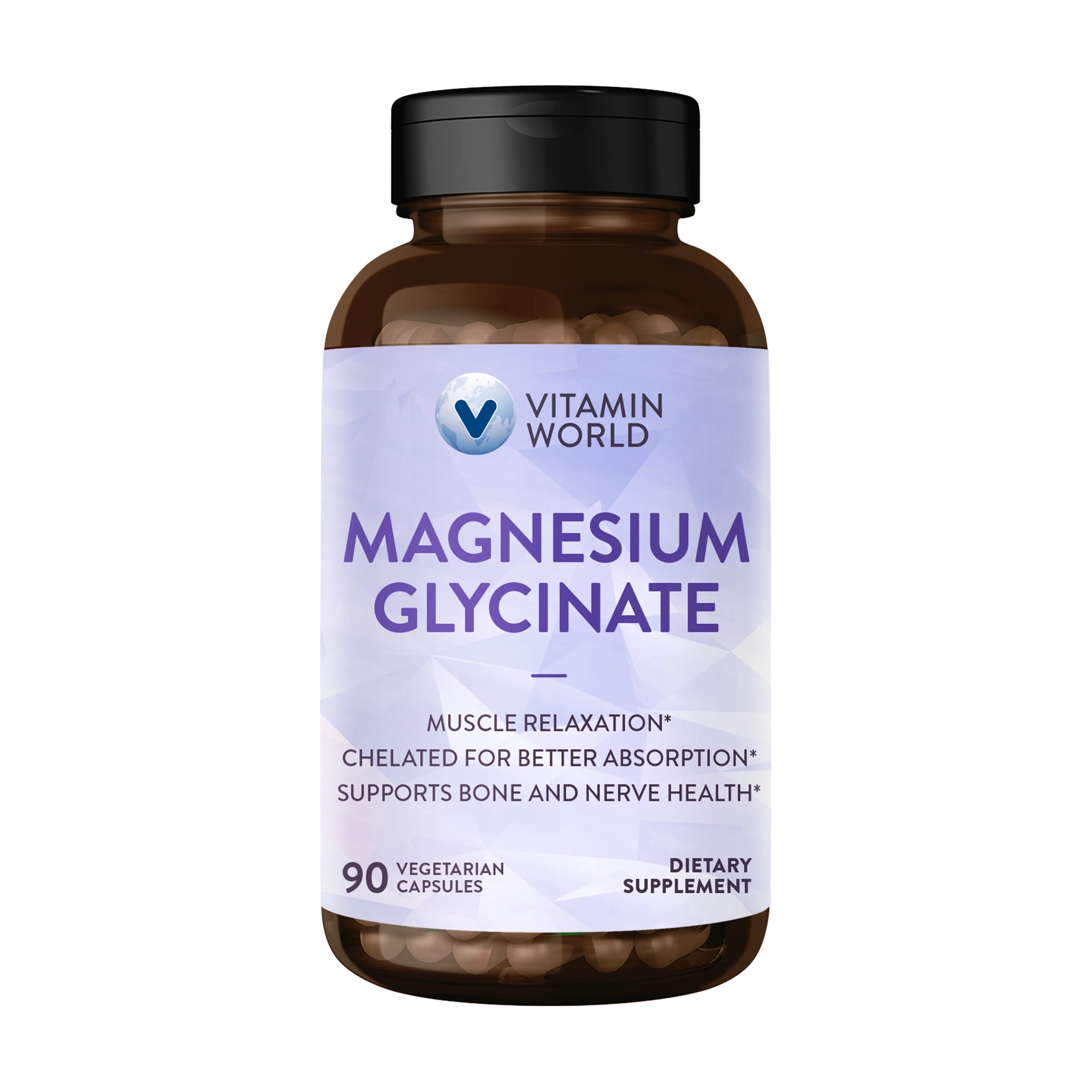 Magnesium Glycinate Veggie Caps 420mg 90ct ABN
