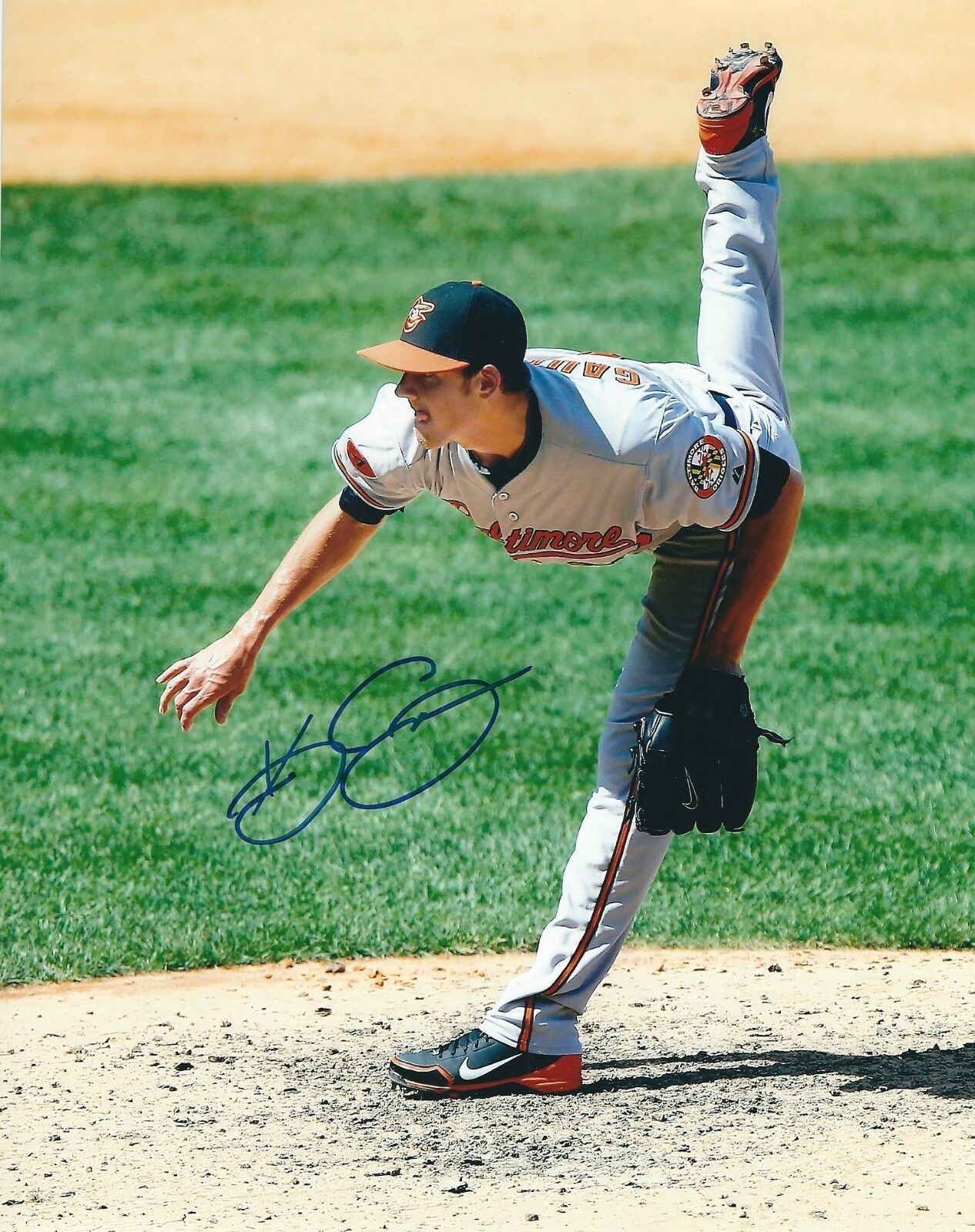 Signed 8x10 KEVIN GAUSMAN Baltimore Orioles Autographed Photo Poster painting- COA