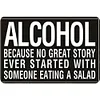 [US Local Warehouse]4PCS Alcohol - Vintage Metal Signs Set - 30*40cm
