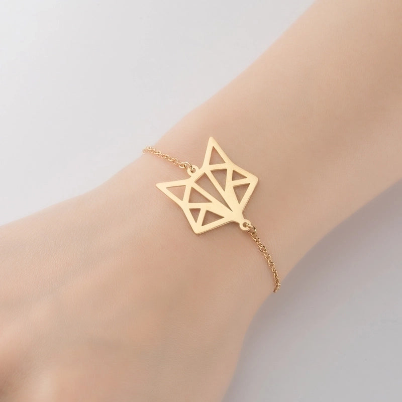 Cute Animal 201 Stainless Steel 18K Gold Plated Bracelets In Bulk