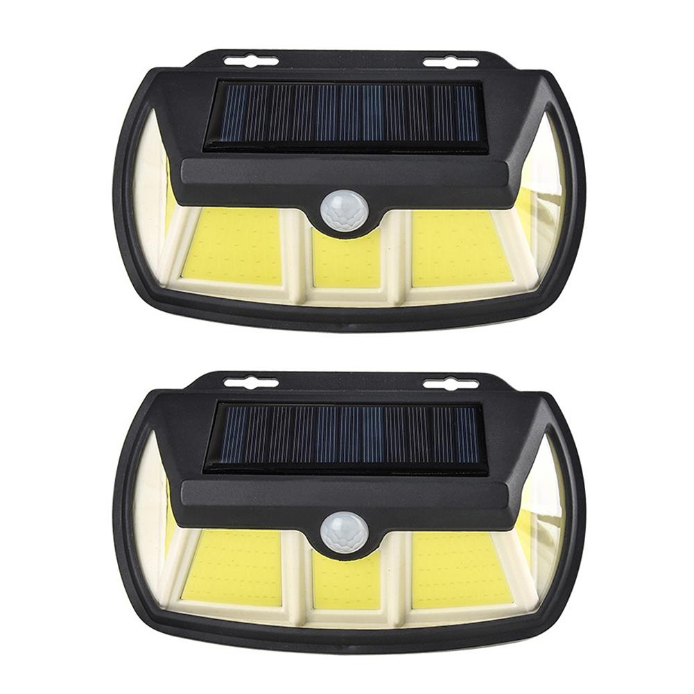 

65/110 LED Outdoor Solar Wall Lamp Motion Sensor Waterproof 3 Sided Lights, 110cob, 501 Original