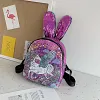 Kid Baby Girls Sequins Unicorn Backpack School Bag Shining Daypack