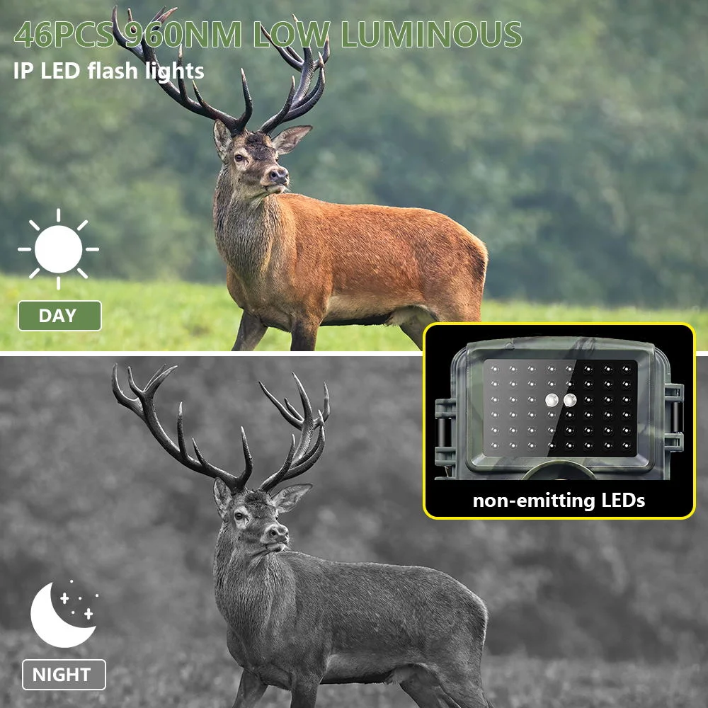  BEBANG Trail Camera, 60MP Hunting Camera with WiFi, 64GB TF Card, 120&deg;Wide-Angle for Deer Scouting or Home Security