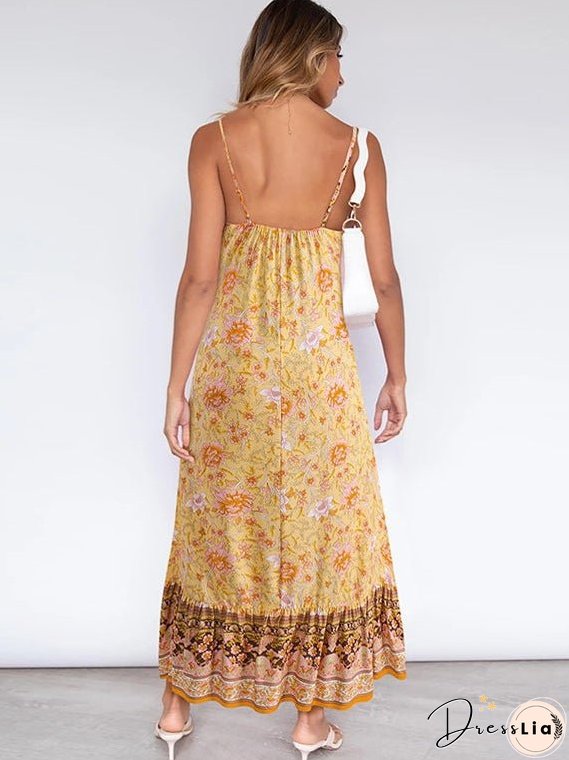 Bohemian Sling Floral Dresses