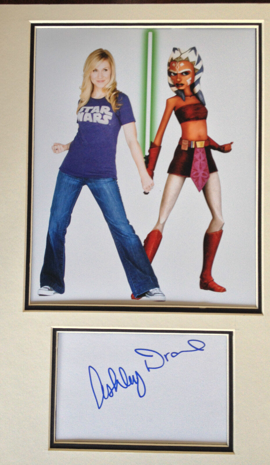 ASHLEY DRANE - STAR WARS ACTRESS - STUNNING SIGNED COLOUR Photo Poster painting DISPLAY