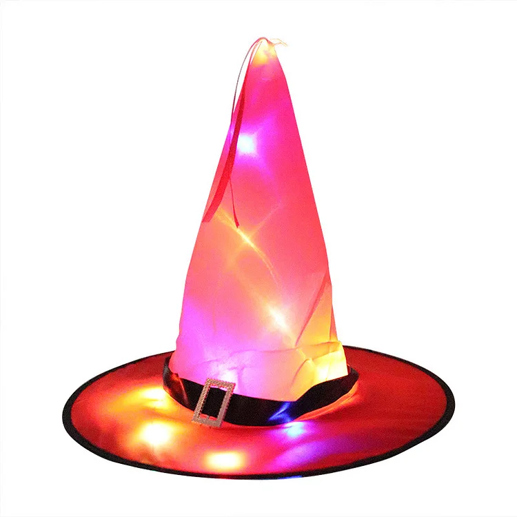 Halloween LED Glowing Witch Hat Costume Cosplay Props