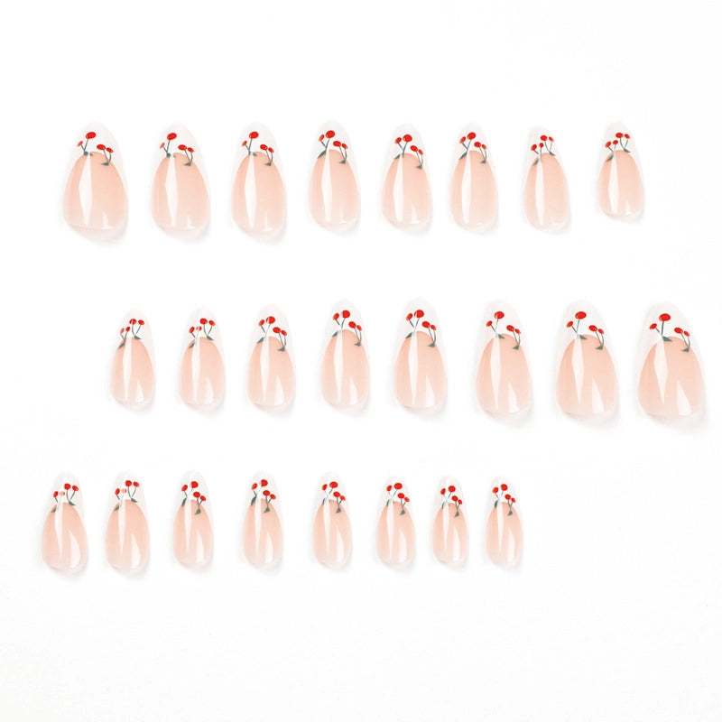 Sweet Minimalist Cherry ABS Press-on Nails 1 Set