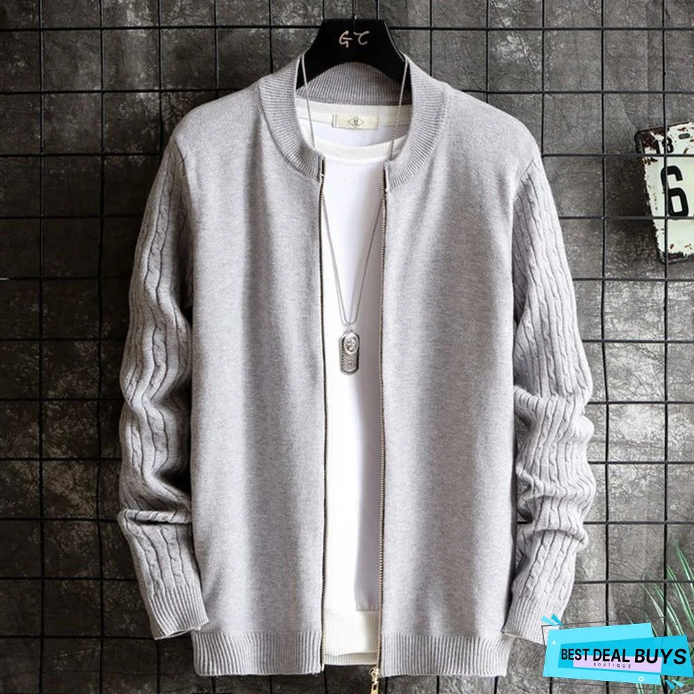Men's Slim and Handsome Sweater Coat