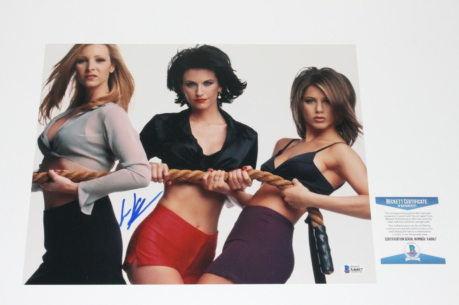 LISA KUDROW SIGNED 11x14 Photo Poster painting BECKETT COA FRIENDS PHOEBE JENNIFER ANISTON COX