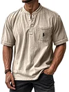 Men's Casual Pocket V-Neck T-Shirt