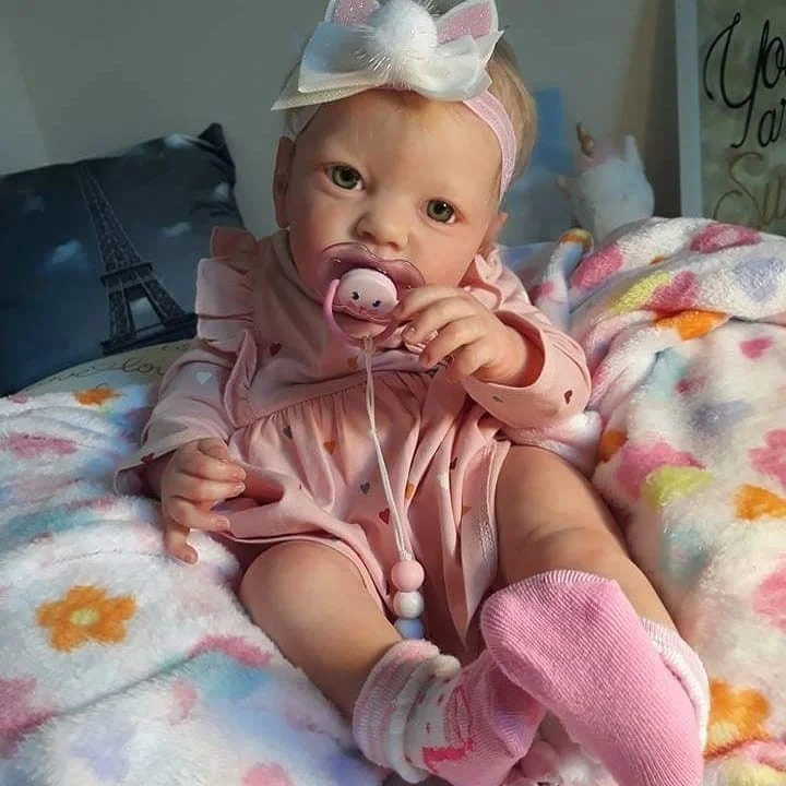 Reborn Baby Girl Rielle Touch Real Art Doll 22''+ Full Limbs Rebornartdoll® Rebornartdoll®