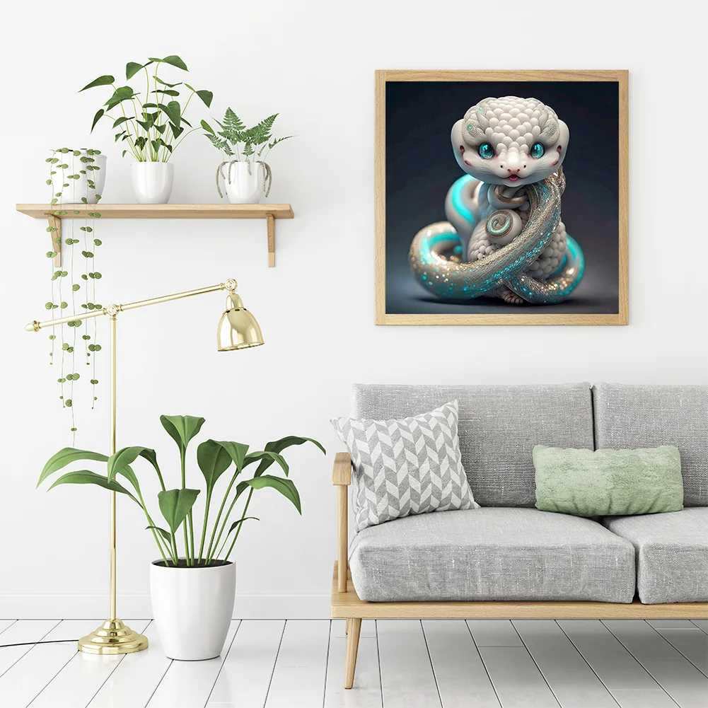 Diamond Painting - Full Round Drill - Snake(Canvas|30*30cm)