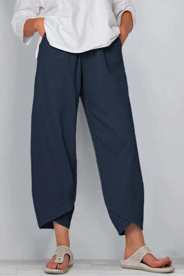 Spring Summer Casual Cotton Pants for Women
