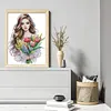 Flower Girl-14CT Stamped Cross Stitch 33*44cm/12.99*17.32in tapestrymarket