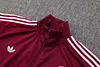 Joyfball 2025/2026 Kids Size Bayern Munich Long Zipped Jacket Maroon Retro version Football Jersey 1:1 Thai Quality 