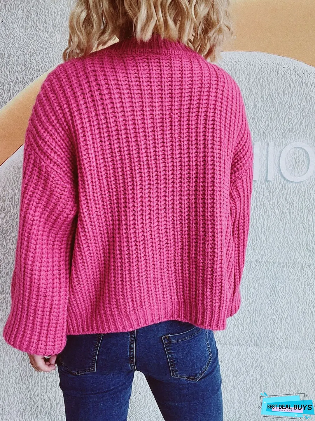 Button Up Long Sleeve Cardigan