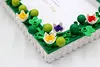 Flower DIY Building Block Photo Frame Kit,Creative Handmade Assembled Photo Frame Handmade Craft Gift Home Tabletop Display Decor