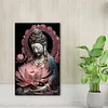 Lotus Guanyin buddhistischer runder Bohrer Diamantmalerei 40*60cm