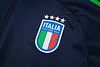 Joyfball 2024/2025 Italy Long Zipped Jacket Royal Blue Soccer Jersey 1:1 Thai Quality 