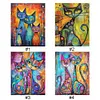 (Multi-Style) Abstract Cat Painting-11CT Stamped Cross Stitch 40*50cm/15.75*19.69in tapestrymarket