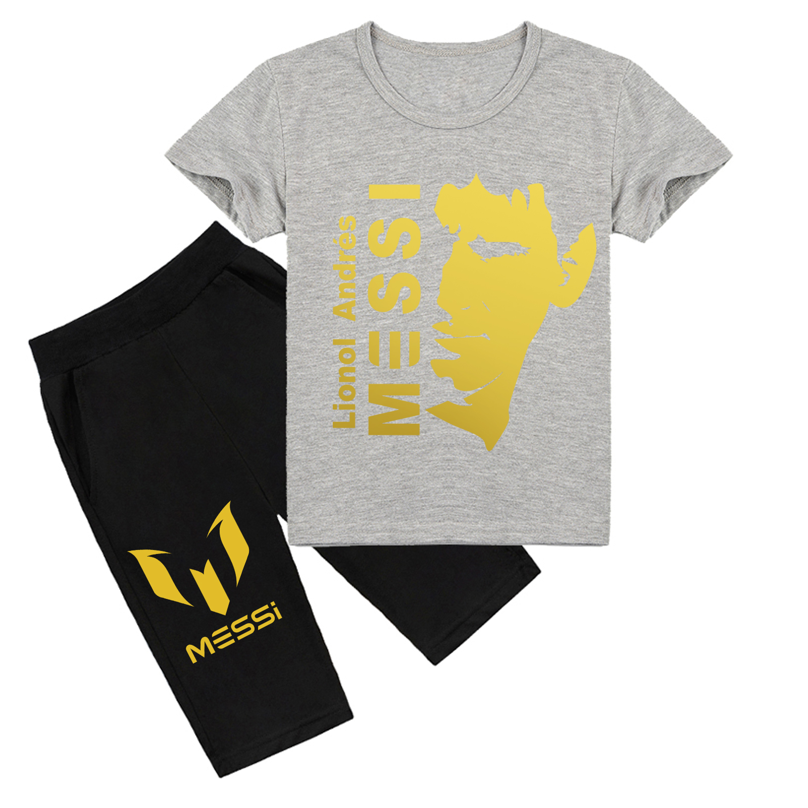 Mayoulove Messi Kids Short Set - Boys  Girls Soccer Outfit, Perfect for Playtime  Fans-Mayoulove
